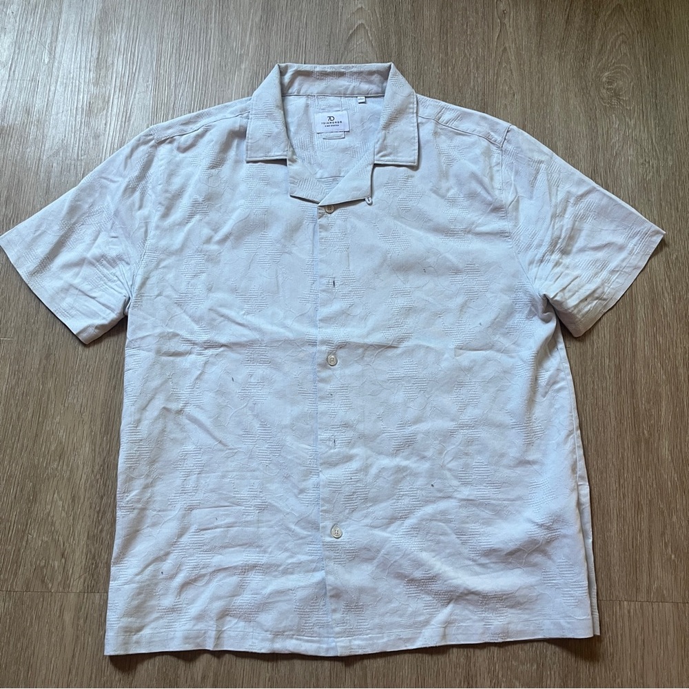 7 diamonds White Short Sleeve Shirt